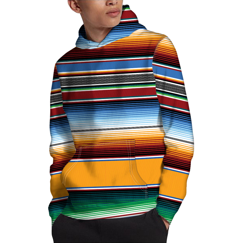 Tribal Serape Blanket Pattern Print Pullover Hoodie