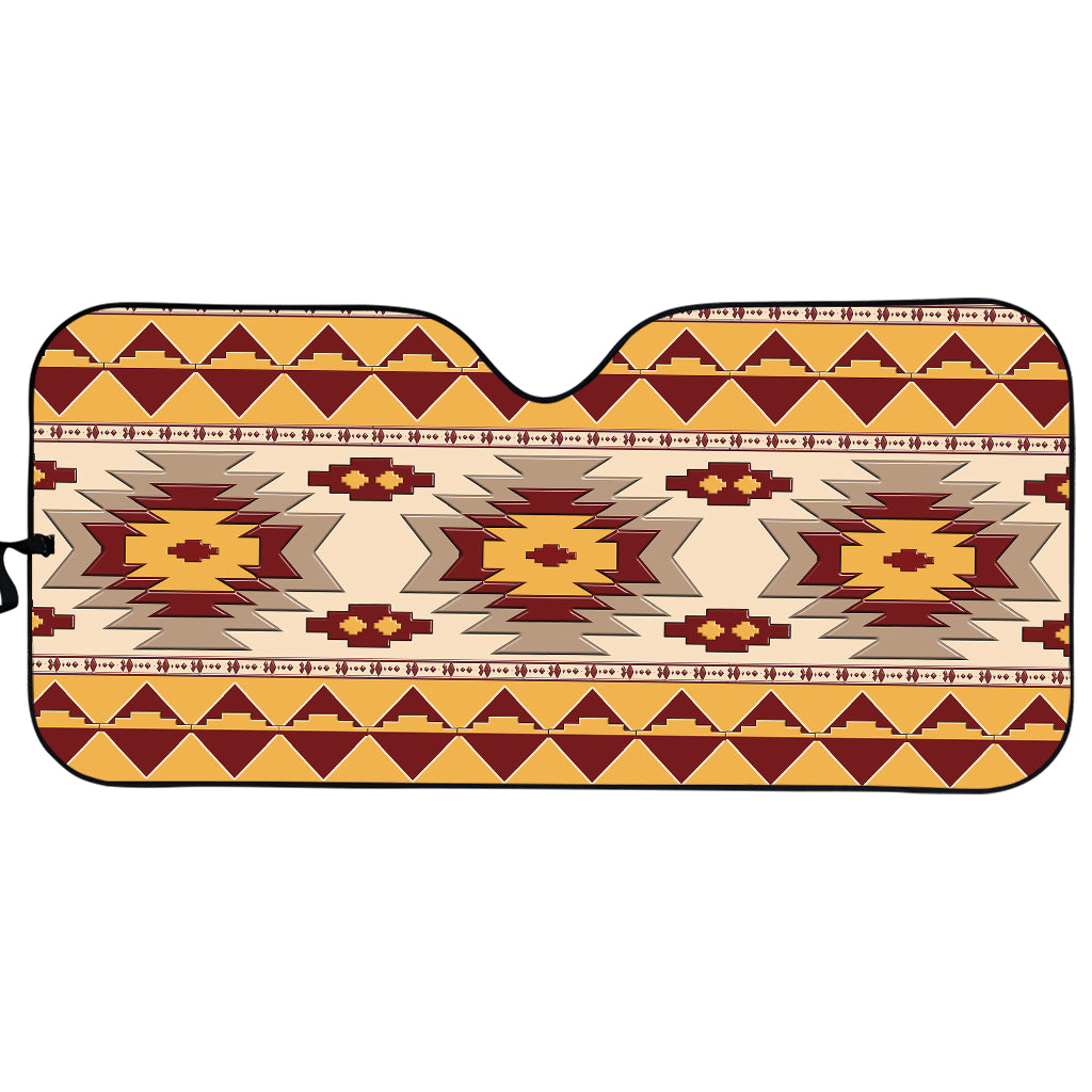 Tribal Southwestern Navajo Pattern Print Car Sun Shade