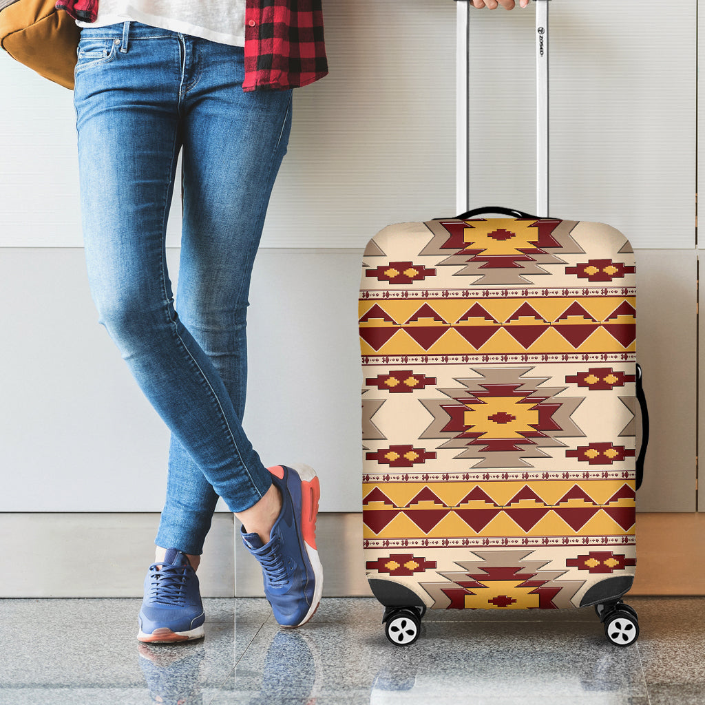 Tribal Southwestern Navajo Pattern Print Luggage Cover