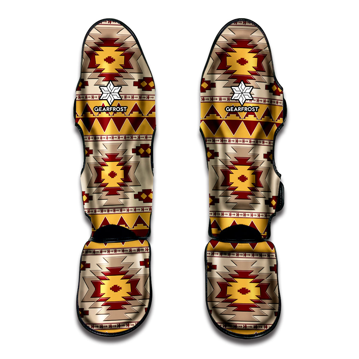 Tribal Southwestern Navajo Pattern Print Muay Thai Shin Guards