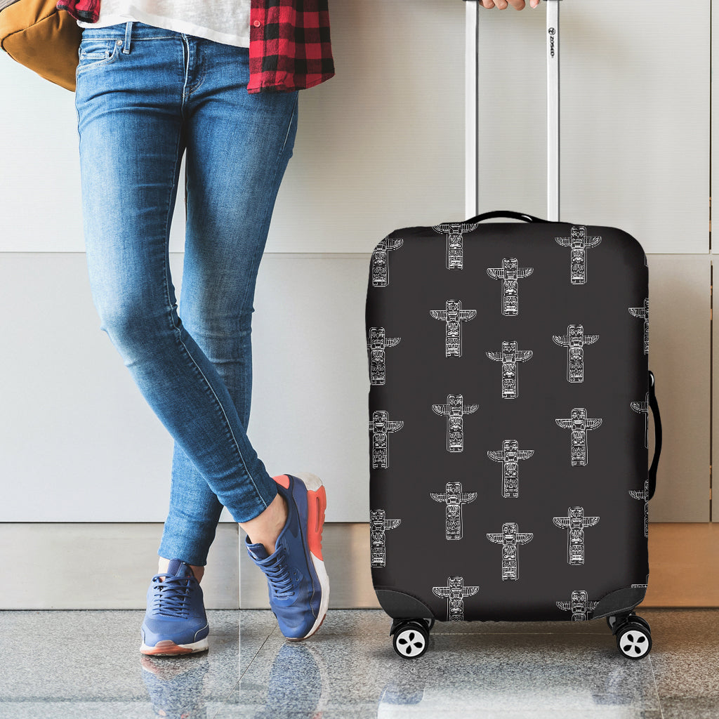 Tribal Totem Pattern Print Luggage Cover