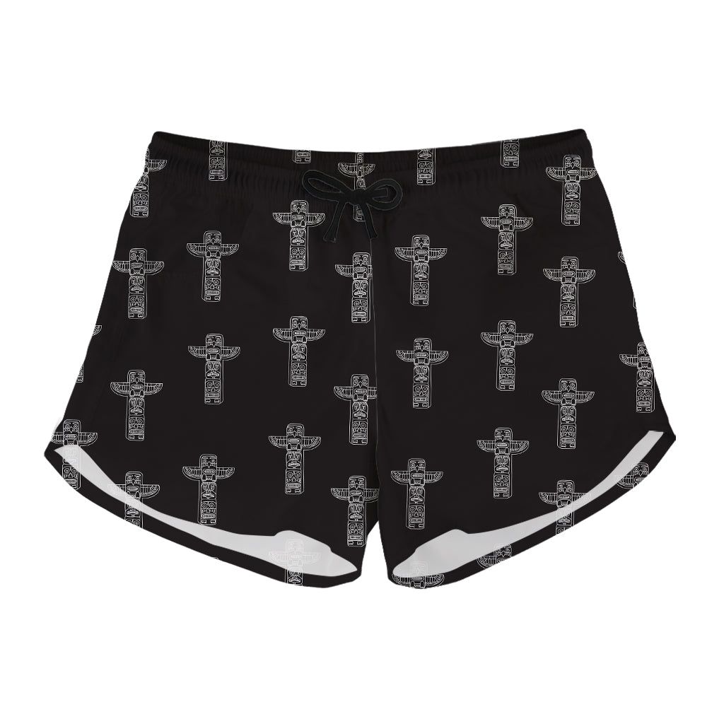 Tribal Totem Pattern Print Women's Shorts