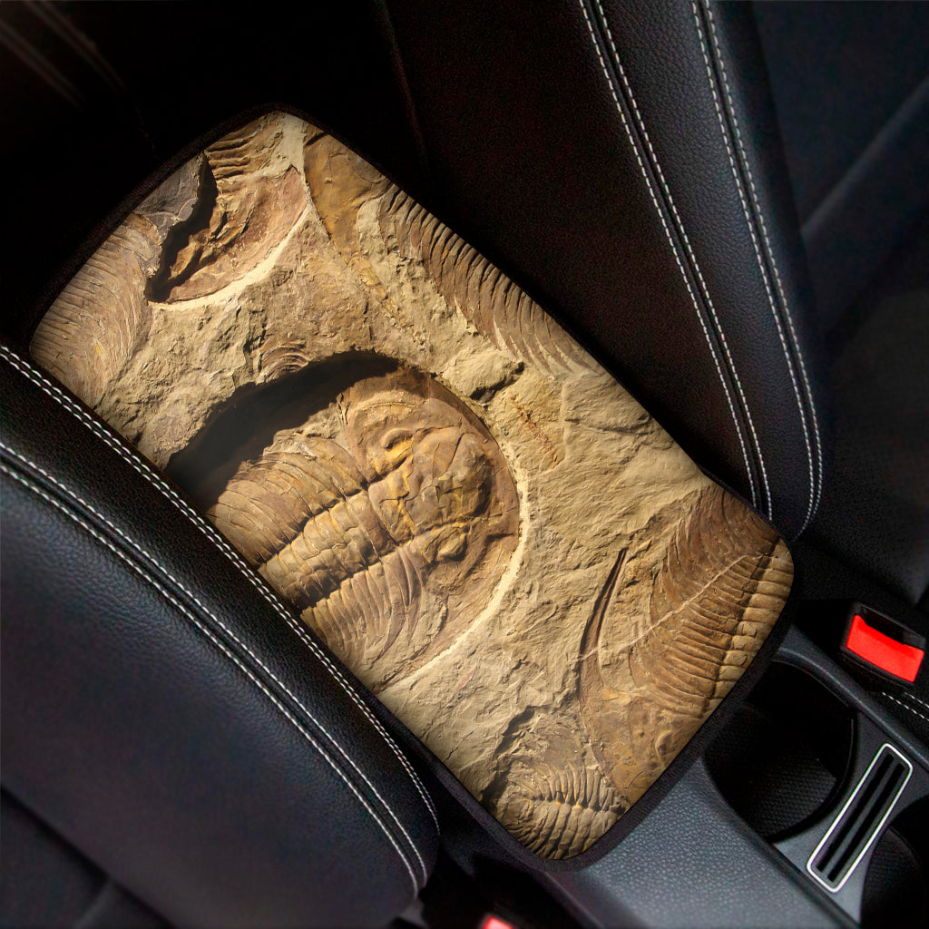 Trilobite Fossil Print Car Center Console Cover