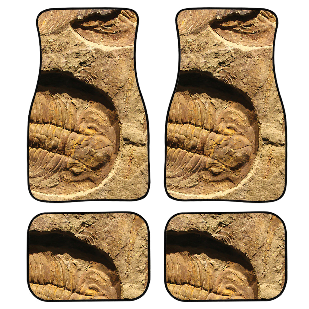 Trilobite Fossil Print Front and Back Car Floor Mats