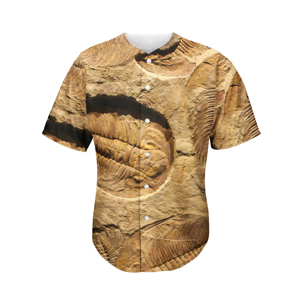 Trilobite Fossil Print Men's Baseball Jersey