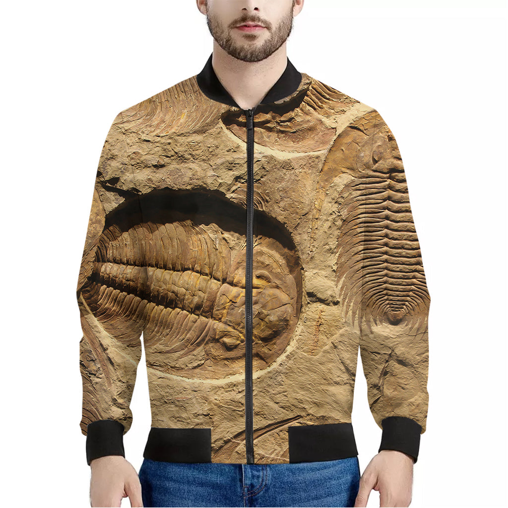 Trilobite Fossil Print Men's Bomber Jacket