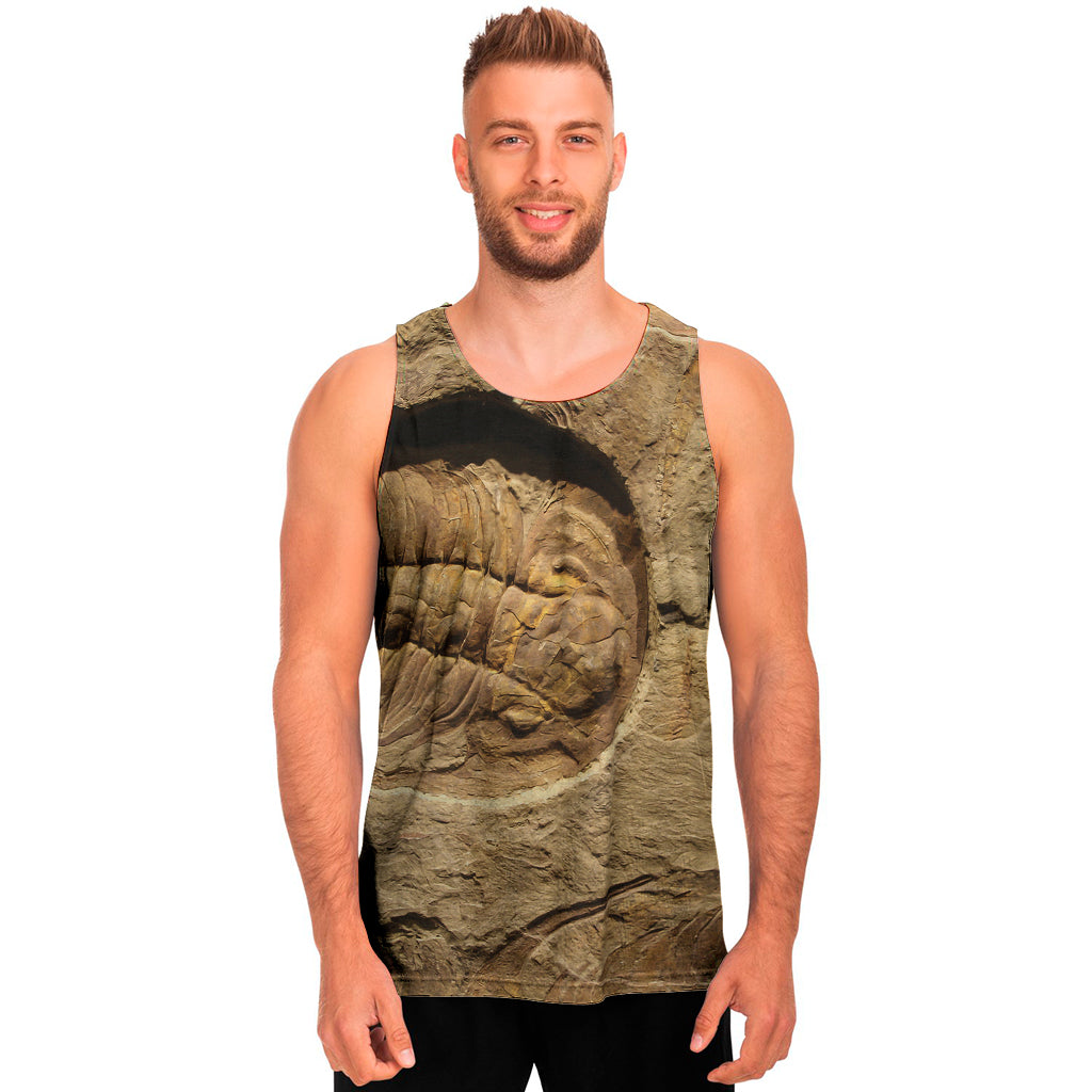 Trilobite Fossil Print Men's Tank Top