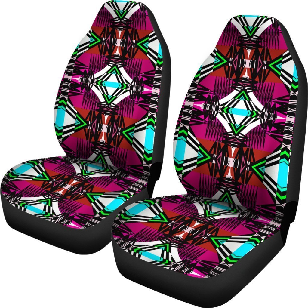 Trippy Aztec Triangle Universal Fit Car Seat Covers