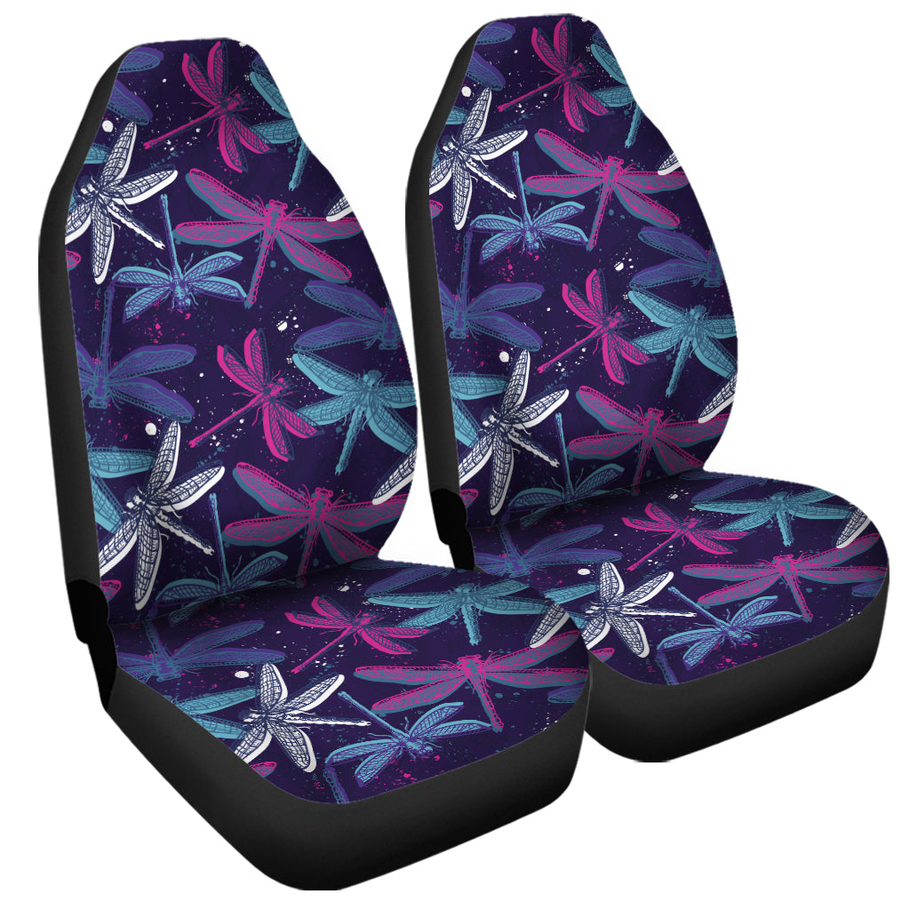 Trippy Dragonfly Pattern Print Universal Fit Car Seat Covers