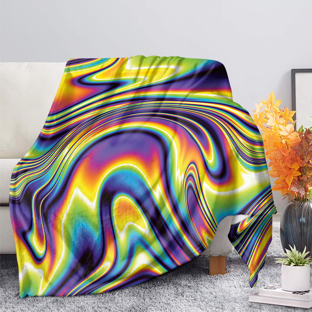 Trippy Rave Print Blanket