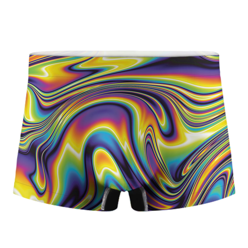 Trippy Rave Print Men's Boxer Briefs