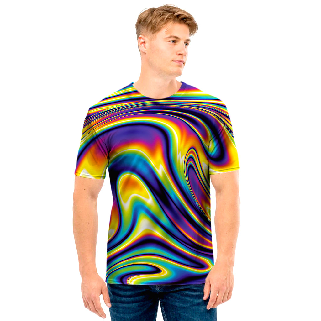 Trippy Rave Print Men's T-Shirt