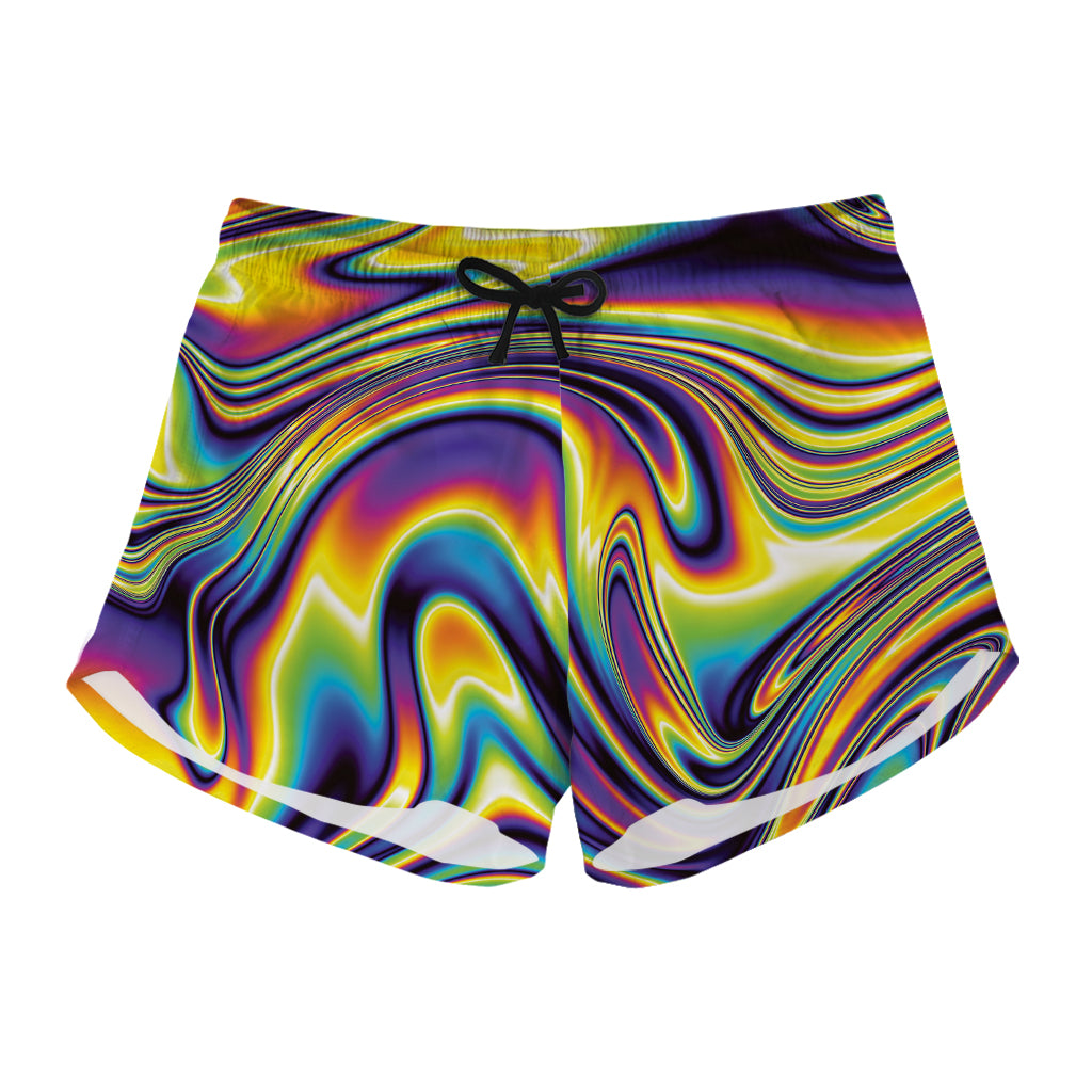 Trippy Rave Print Women's Shorts