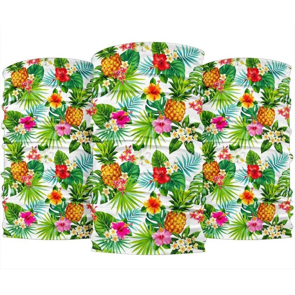 Tropical Aloha Pineapple Pattern Print 3-Pack Bandanas