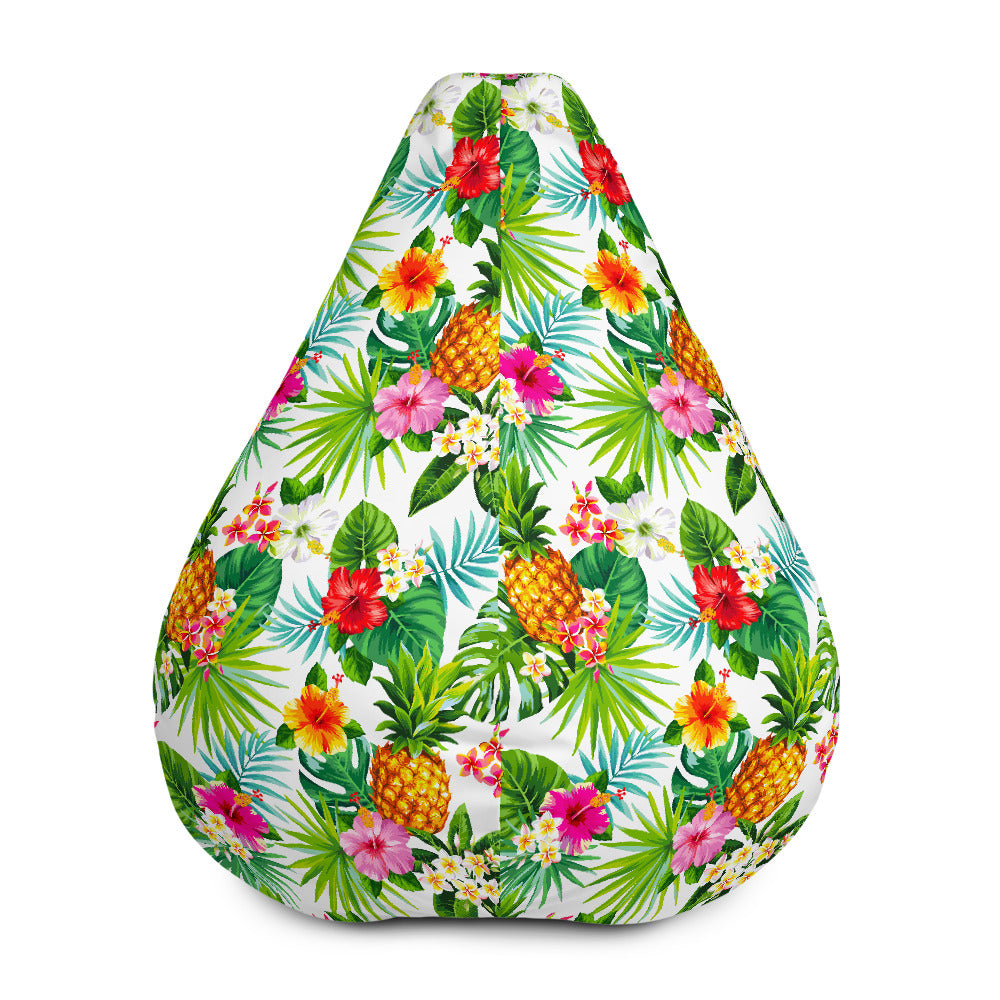 Tropical Aloha Pineapple Pattern Print Bean Bag Cover