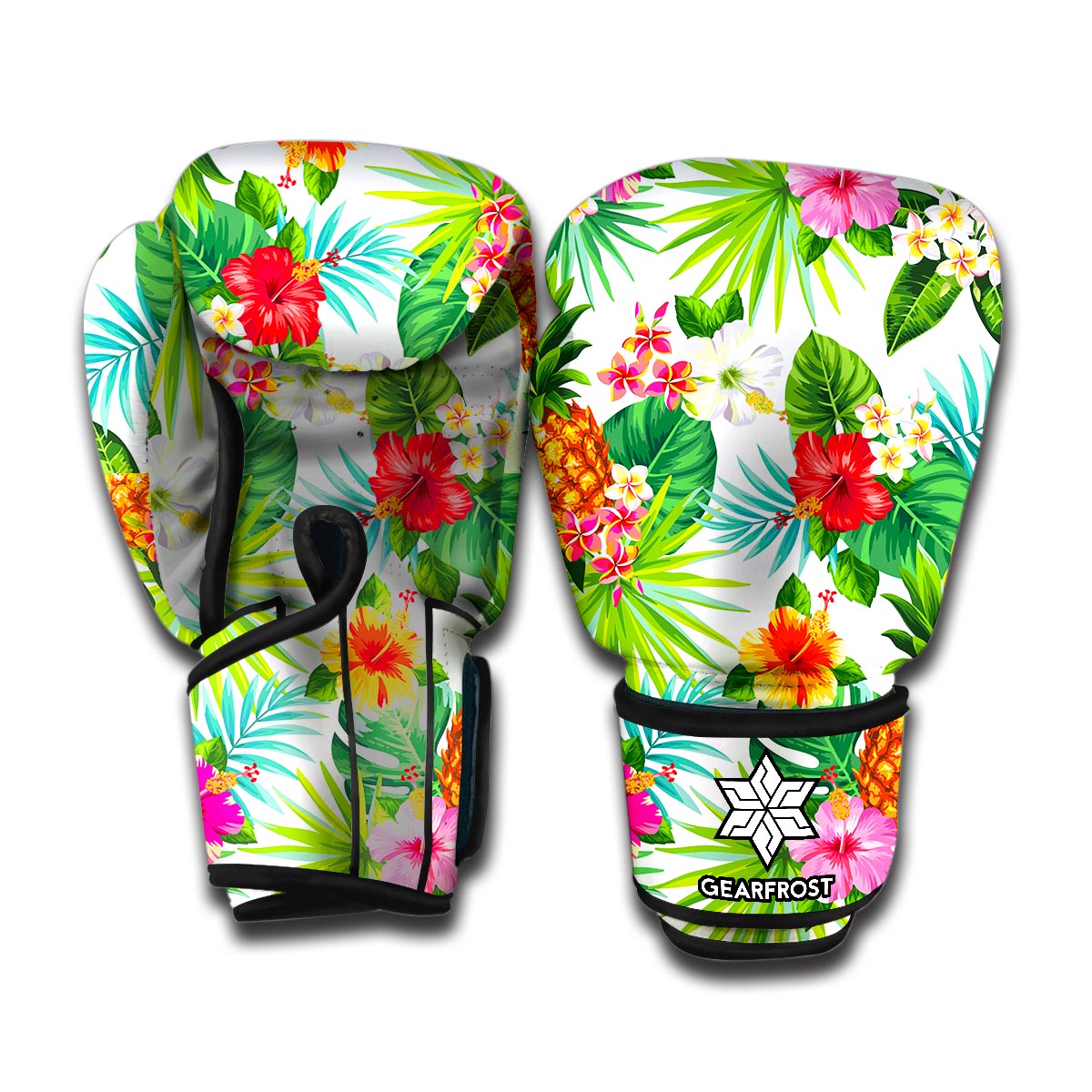 Tropical Aloha Pineapple Pattern Print Boxing Gloves