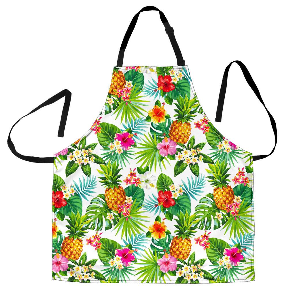 Tropical Aloha Pineapple Pattern Print Men's Apron