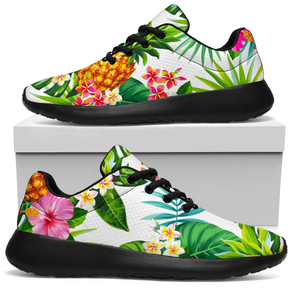 Tropical Aloha Pineapple Pattern Print Sport Sneakers