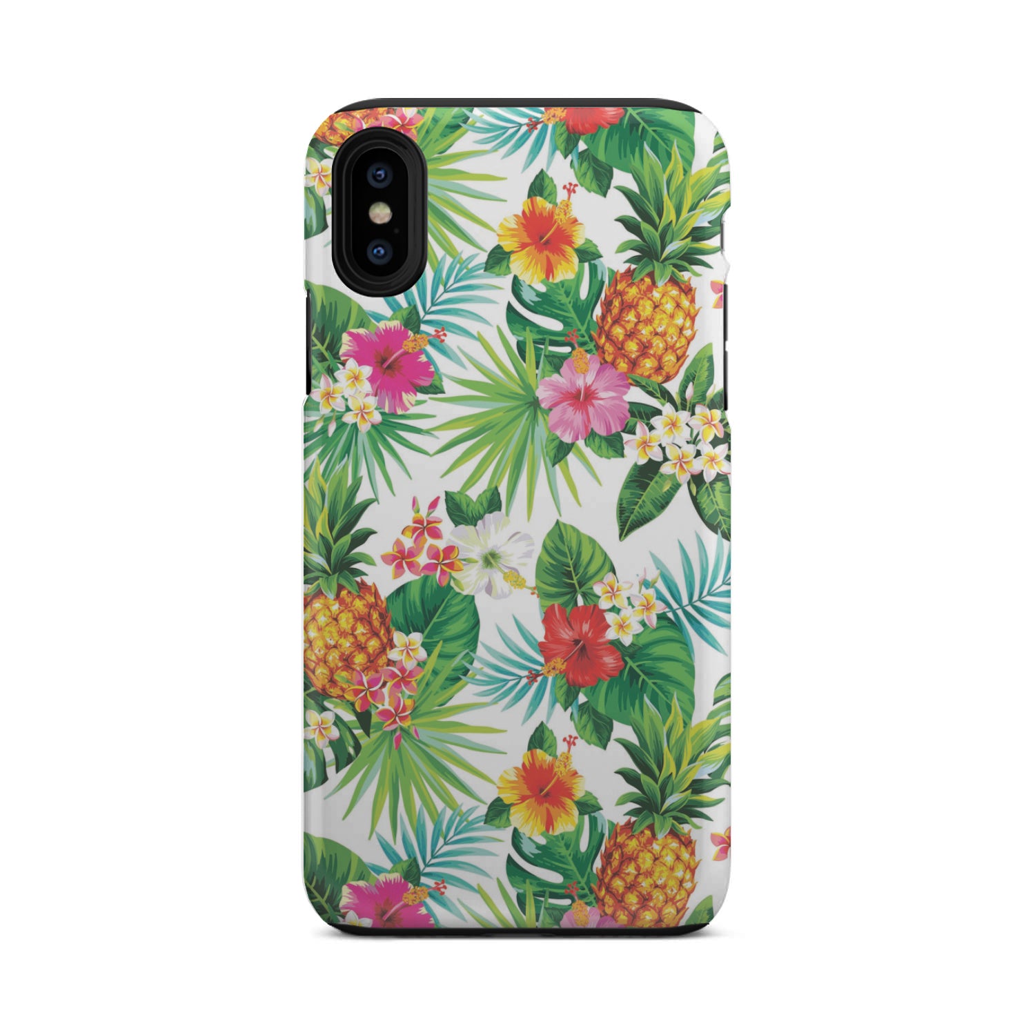Tropical Aloha Pineapple Pattern Print Tough Phone Case