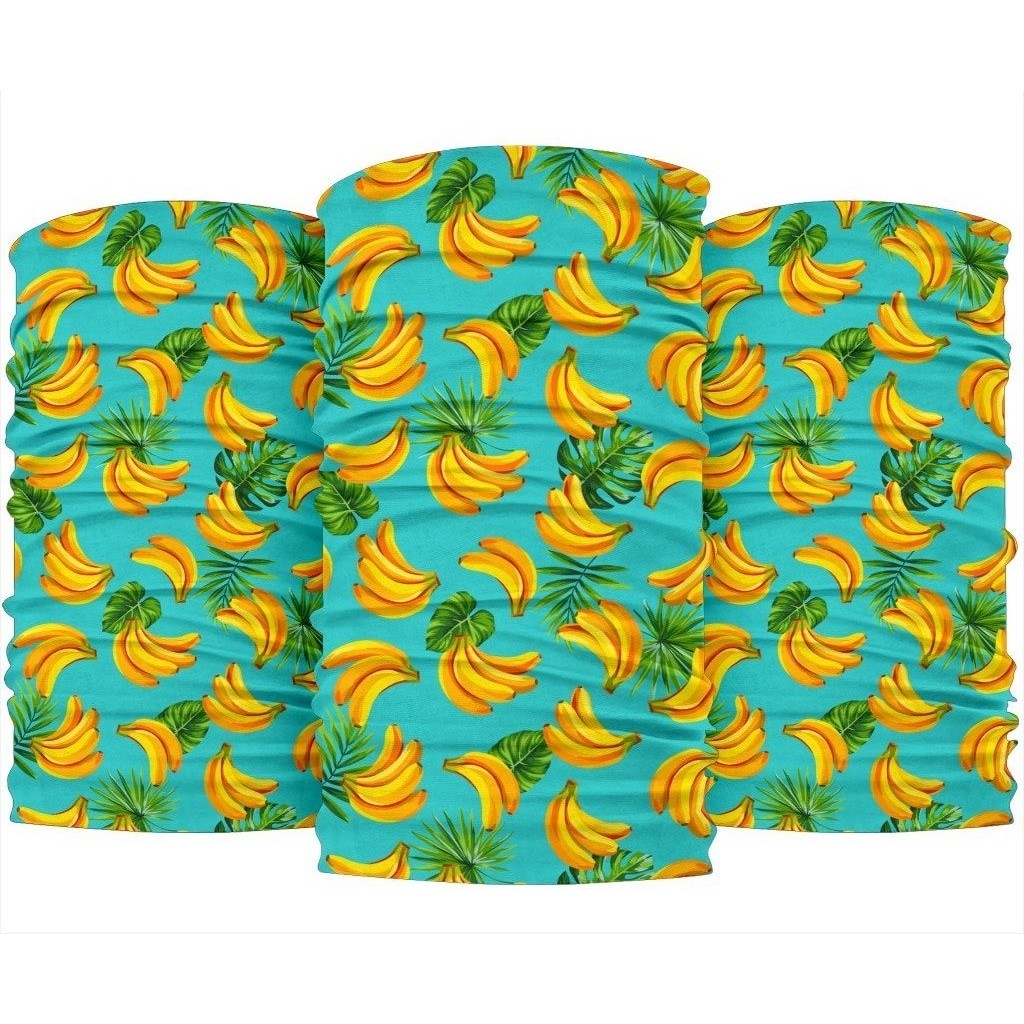 Tropical Banana Leaf Pattern Print 3-Pack Bandanas