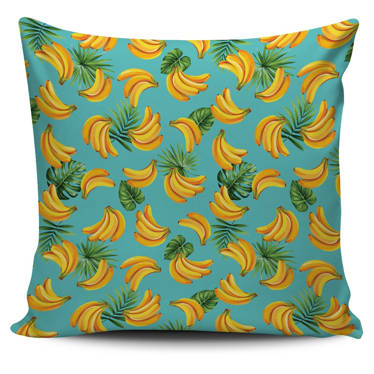 Tropical Banana Leaf Pattern Print Pillow Cover