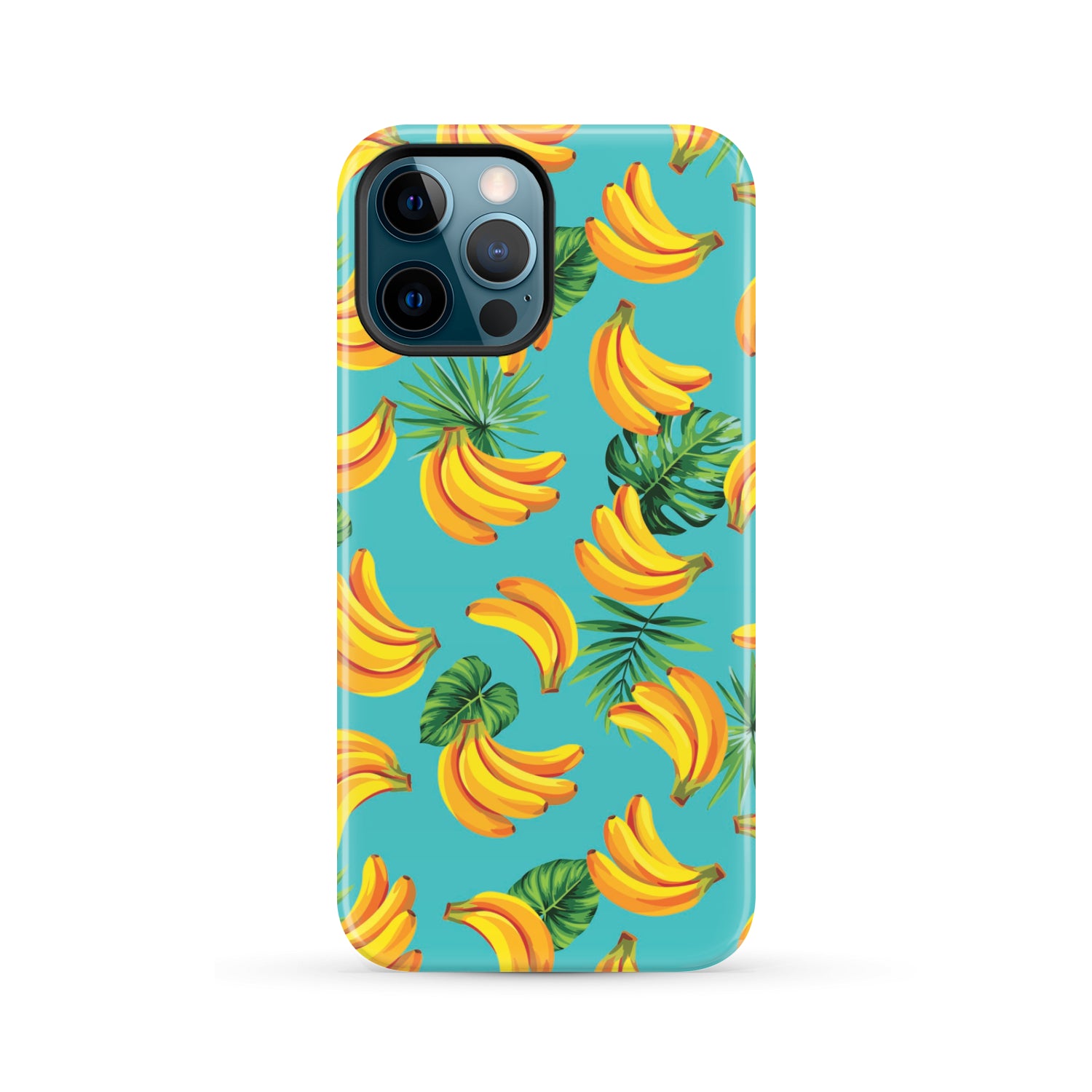 Tropical Banana Leaf Pattern Print Tough Phone Case