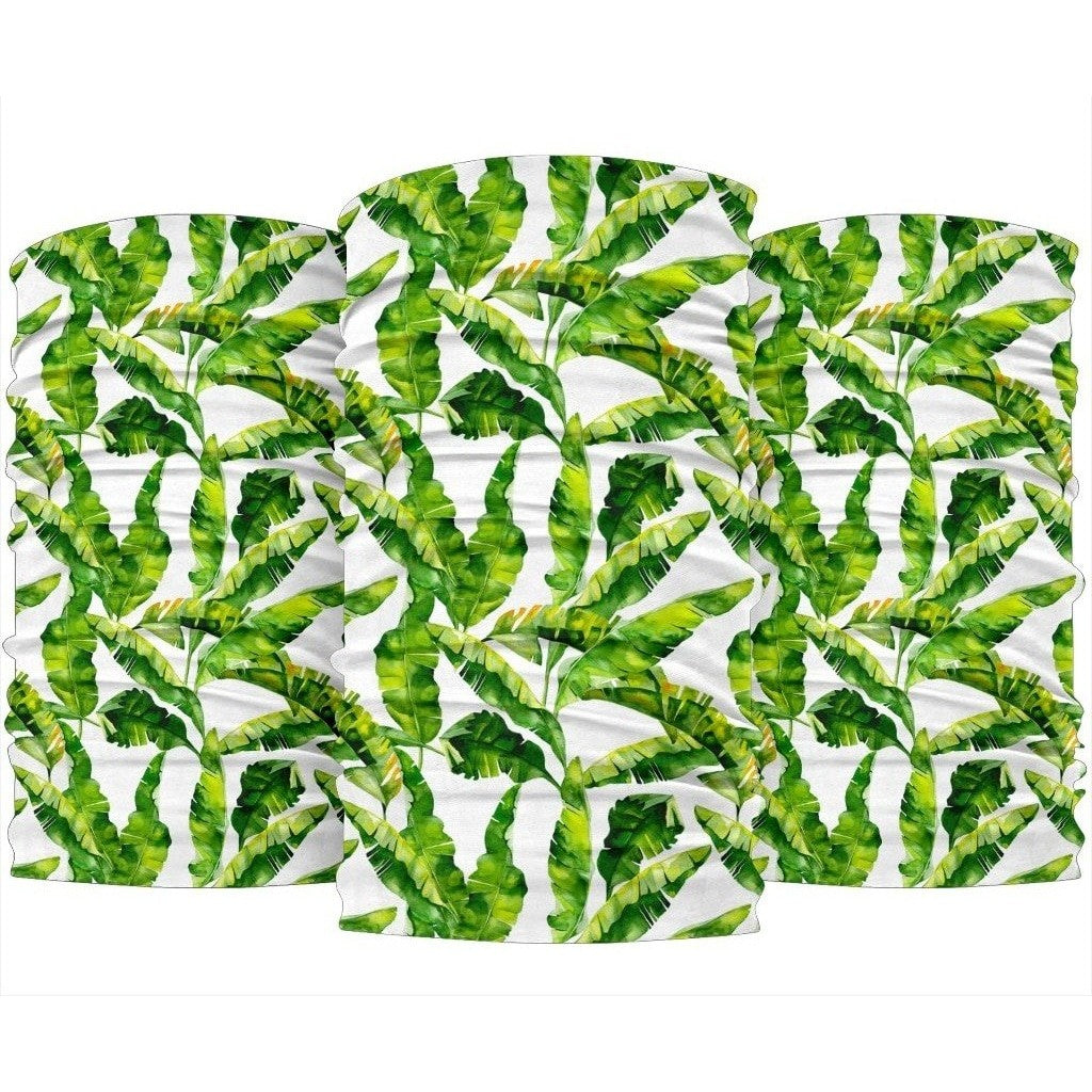 Tropical Banana Leaves Pattern Print 3-Pack Bandanas