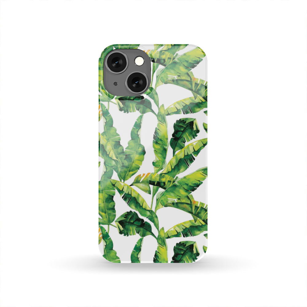 Tropical Banana Leaves Pattern Print Phone Case