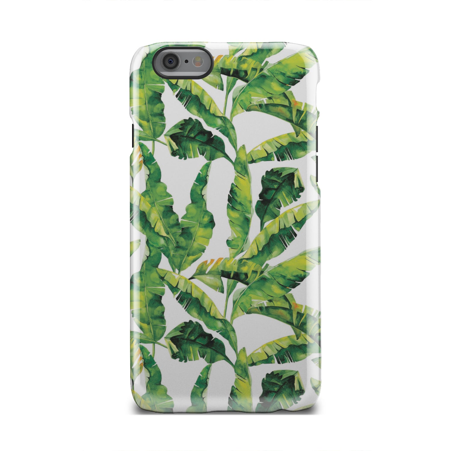 Tropical Banana Leaves Pattern Print Tough Phone Case