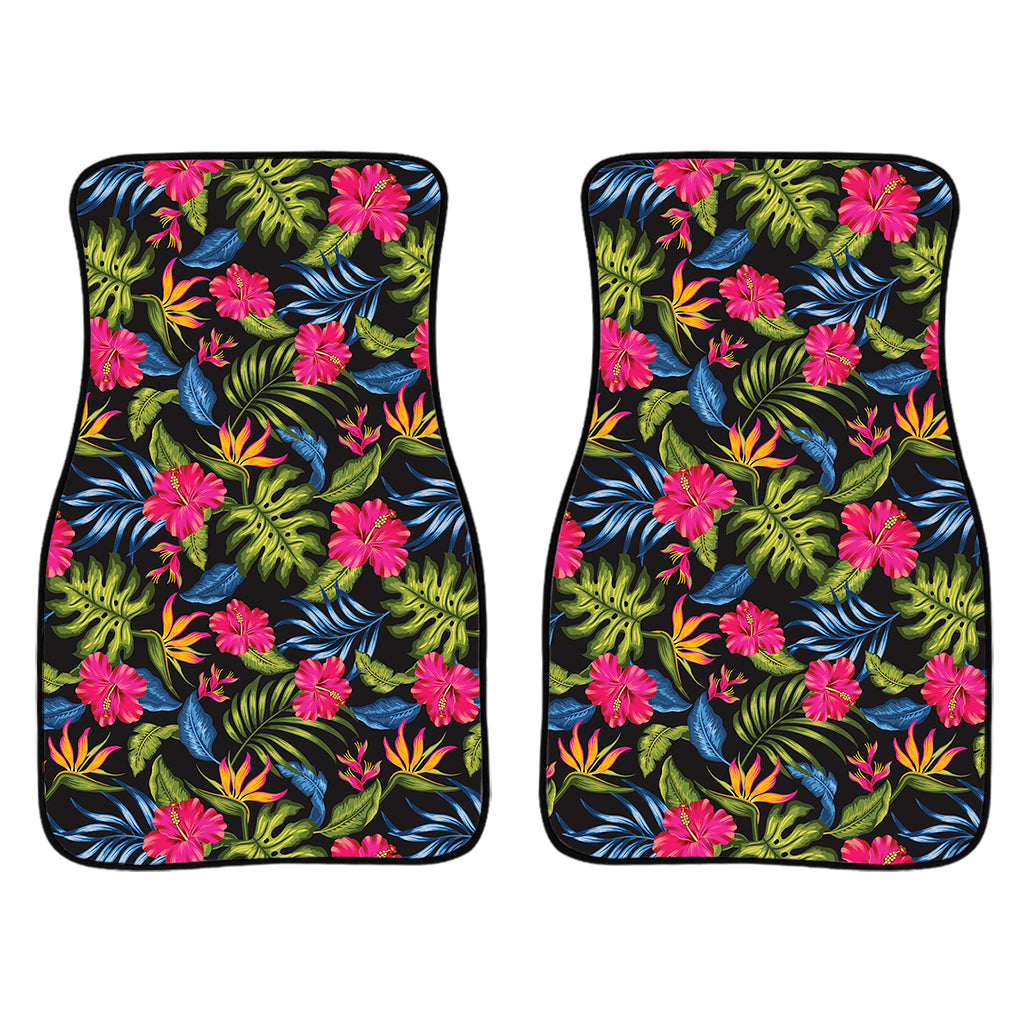 Tropical Bird Of Paradise Pattern Print Front Car Floor Mats