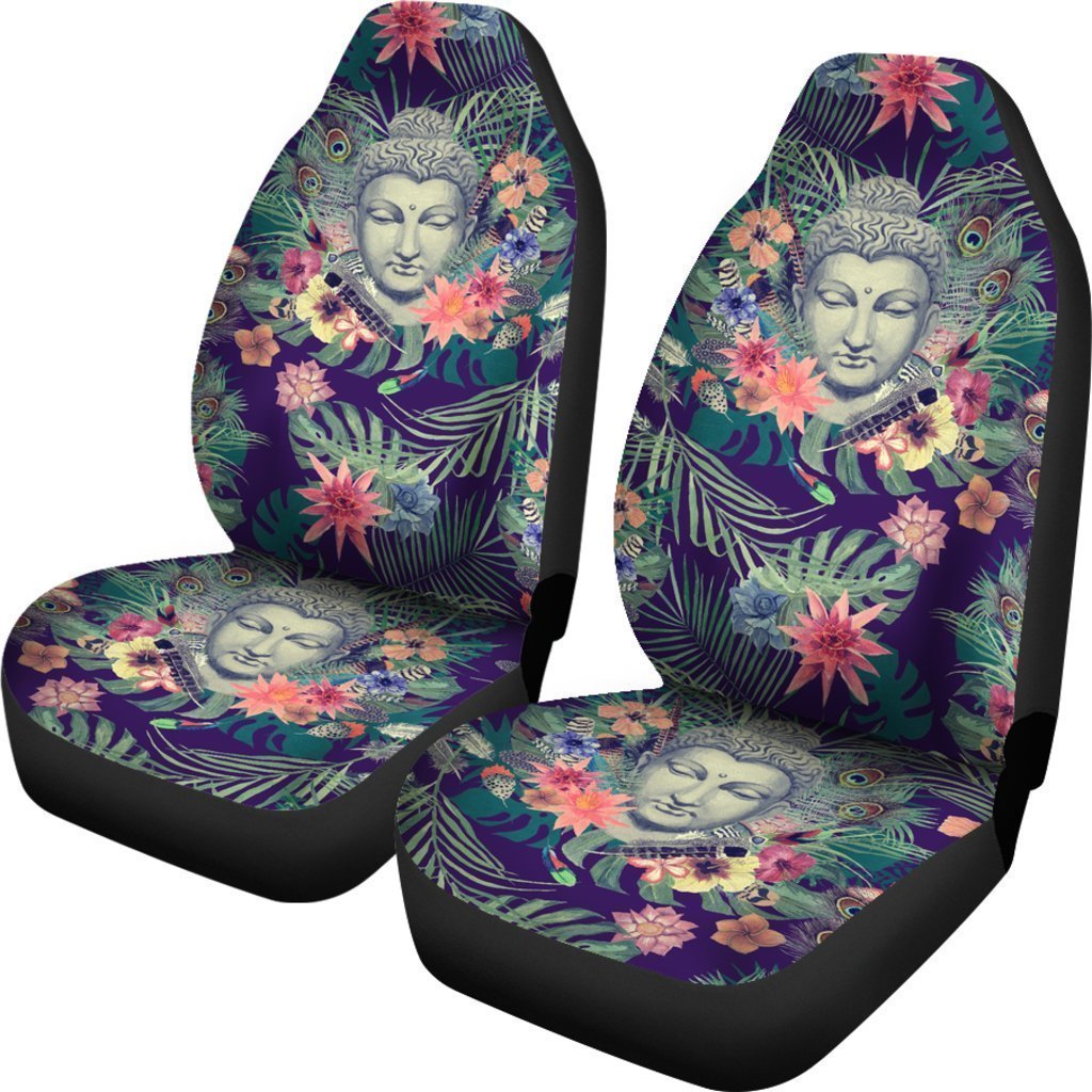 Tropical Buddha Print Universal Fit Car Seat Covers