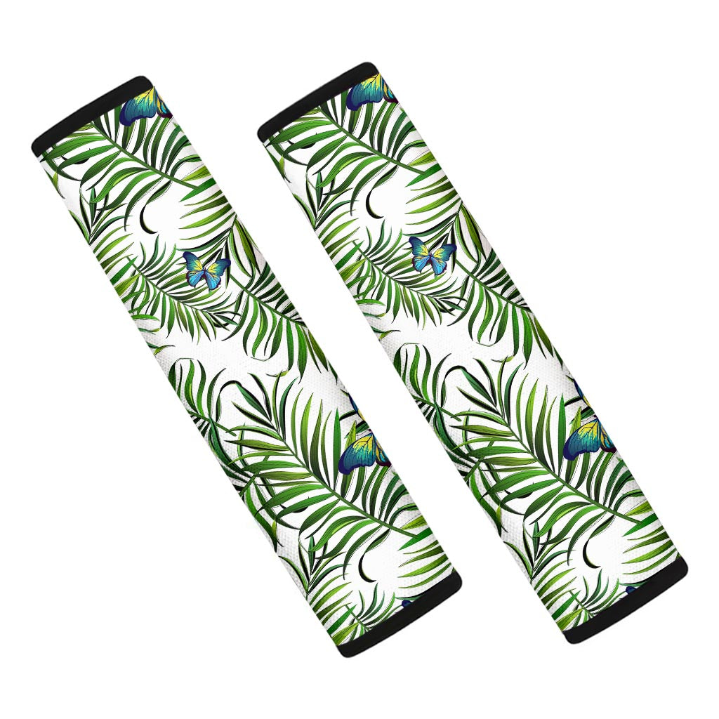 Tropical Butterfly Pattern Print Car Seat Belt Covers