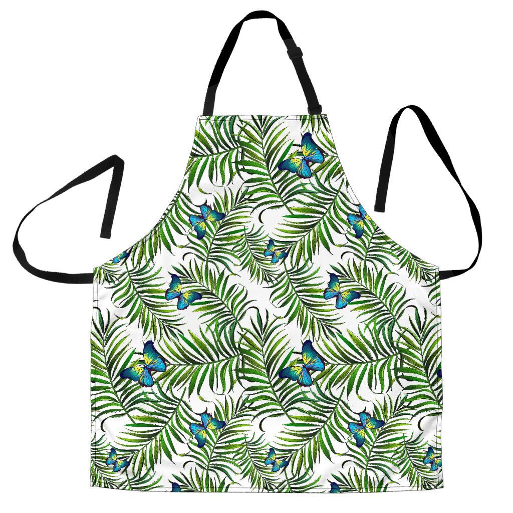 Tropical Butterfly Pattern Print Men's Apron