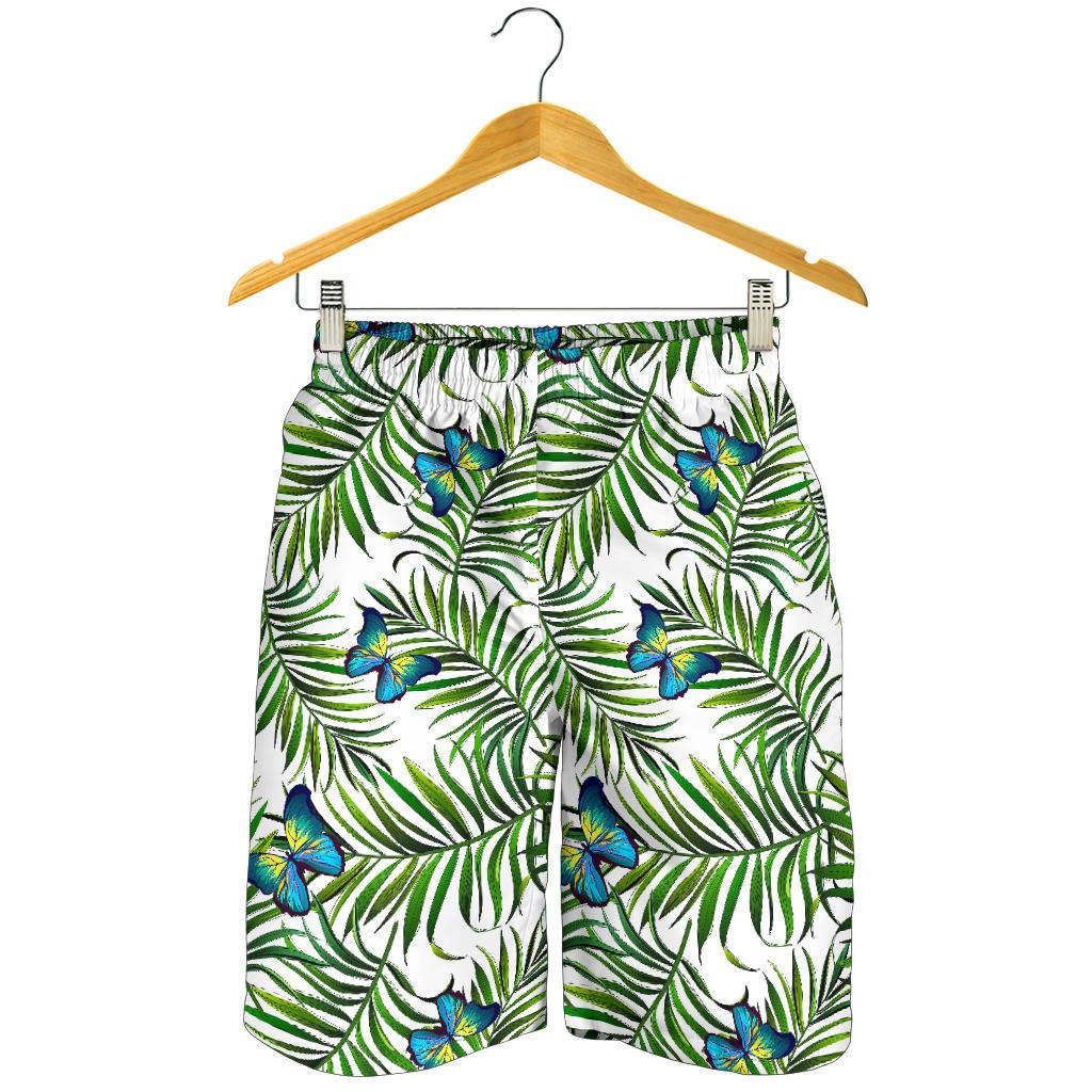 Tropical Butterfly Pattern Print Men's Shorts