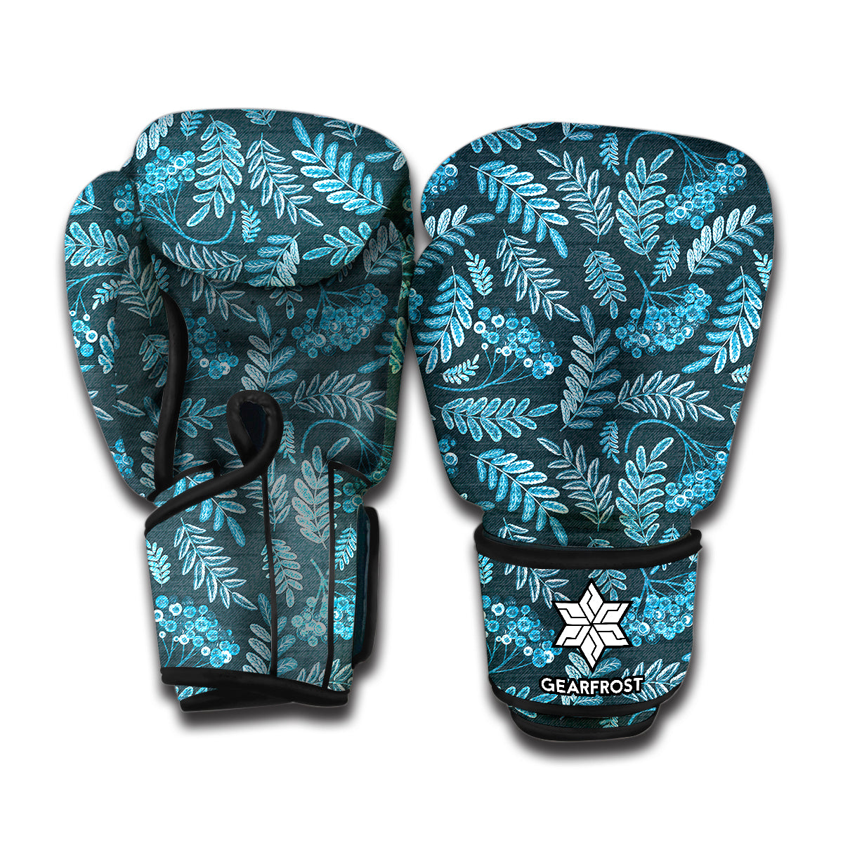 Tropical Denim Jeans Pattern Print Boxing Gloves