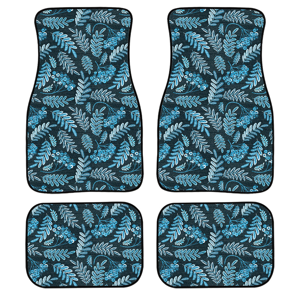 Tropical Denim Jeans Pattern Print Front and Back Car Floor Mats