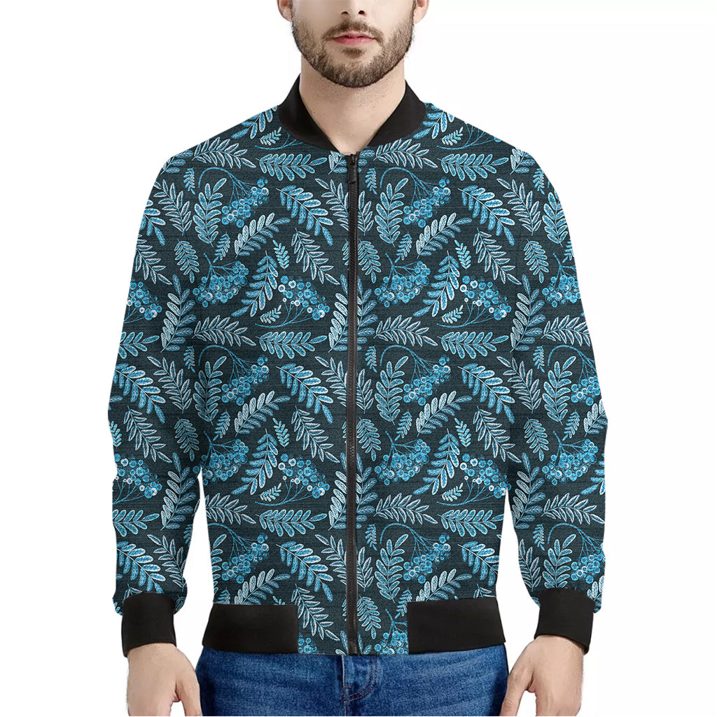 Tropical Denim Jeans Pattern Print Men's Bomber Jacket