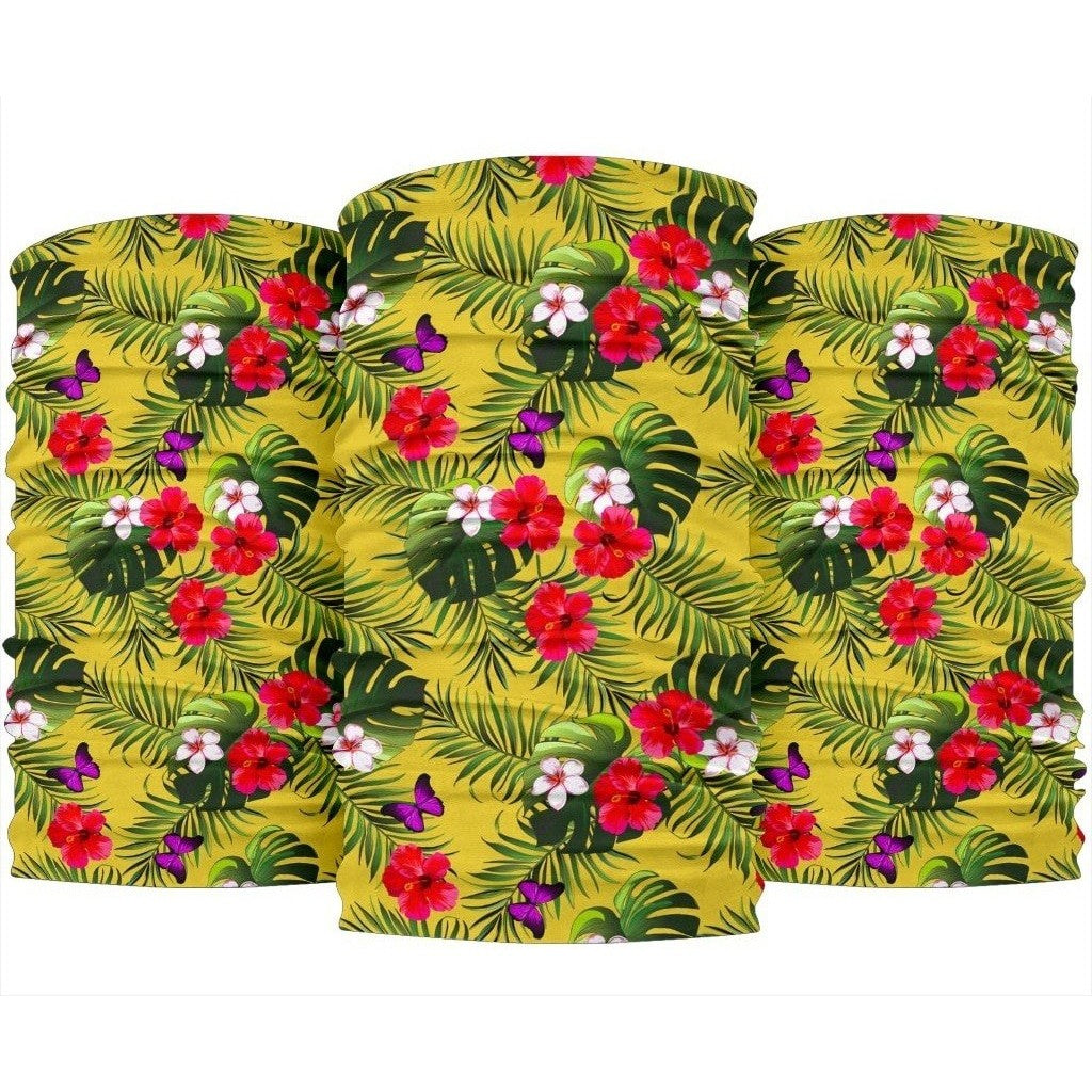 Tropical Exotic Hawaiian Pattern Print 3-Pack Bandanas