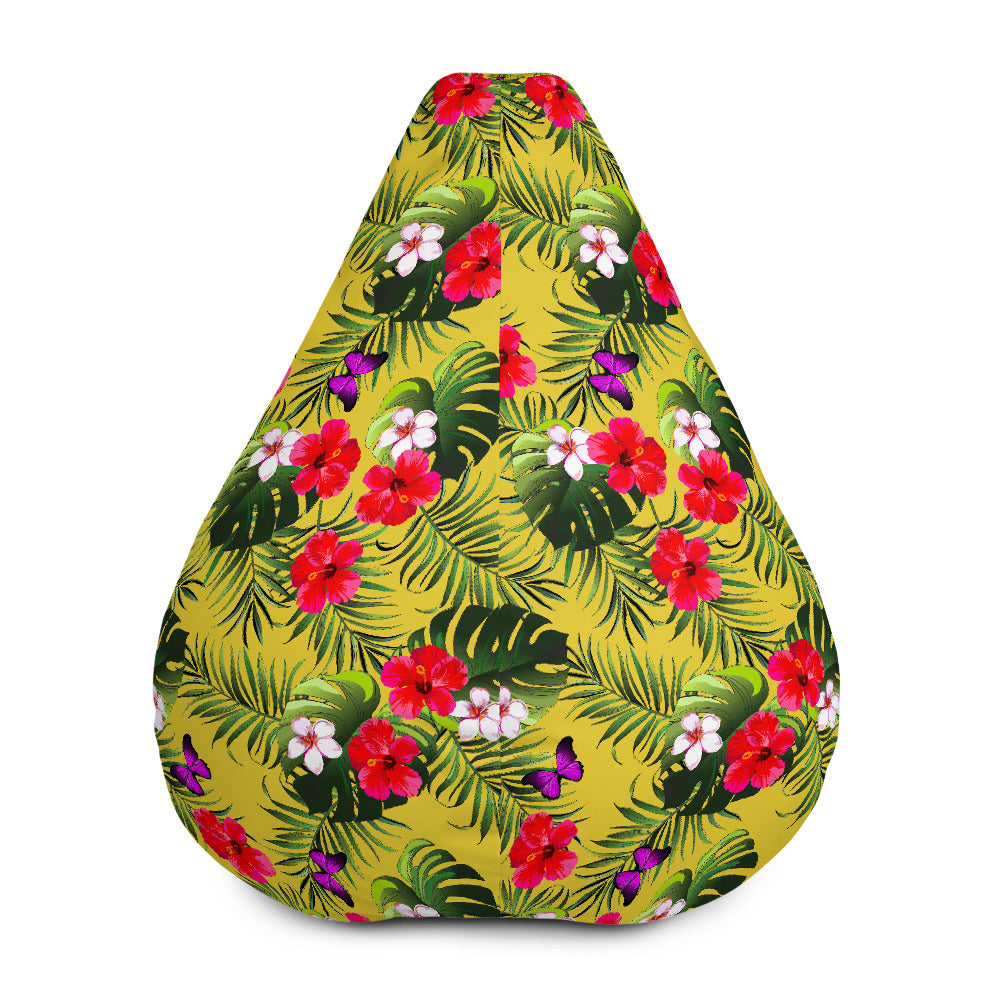 Tropical Exotic Hawaiian Pattern Print Bean Bag Cover