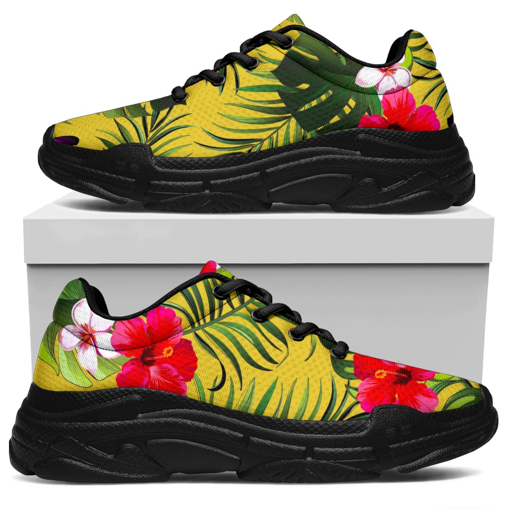 Tropical Exotic Hawaiian Pattern Print Chunky Sneakers