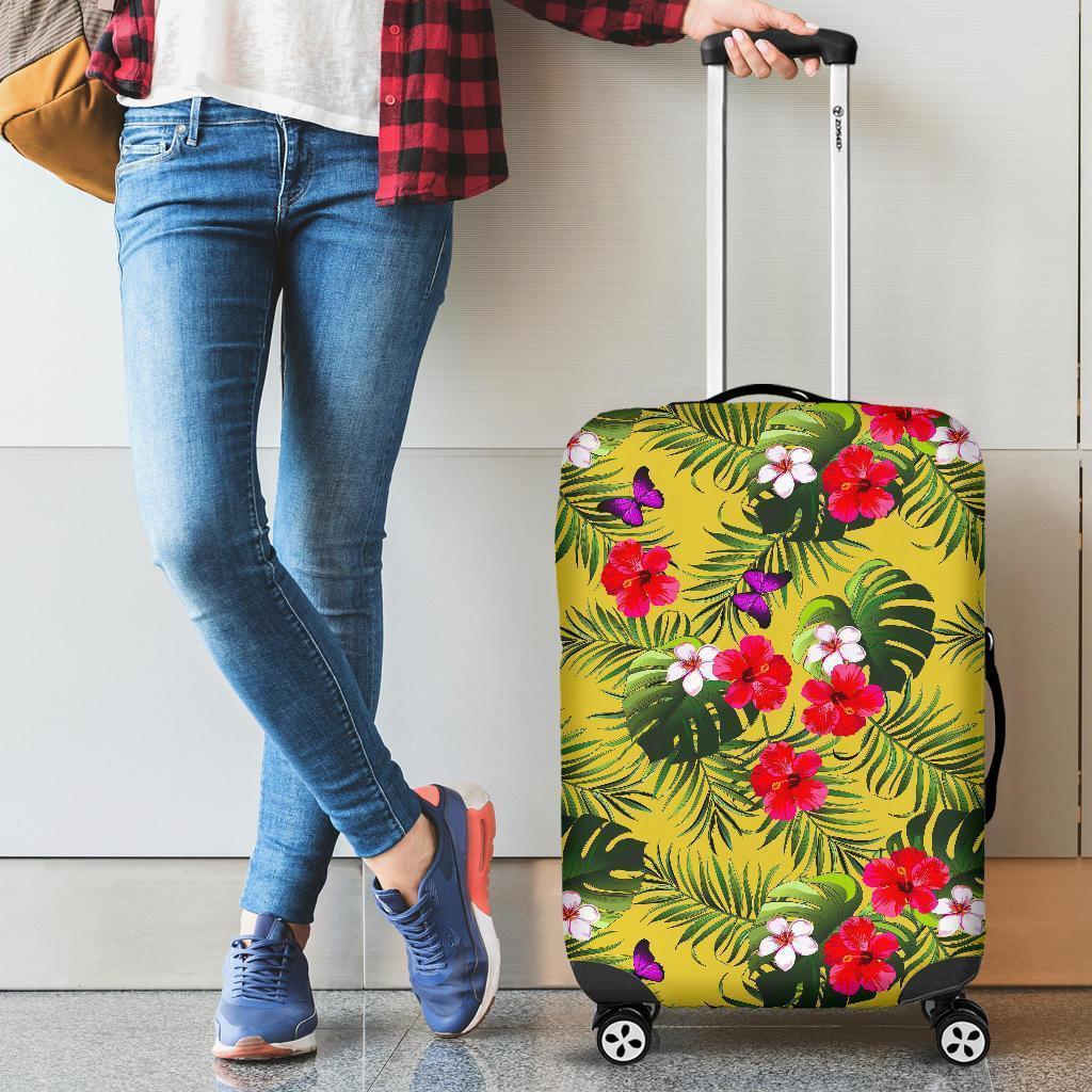 Tropical Exotic Hawaiian Pattern Print Luggage Cover