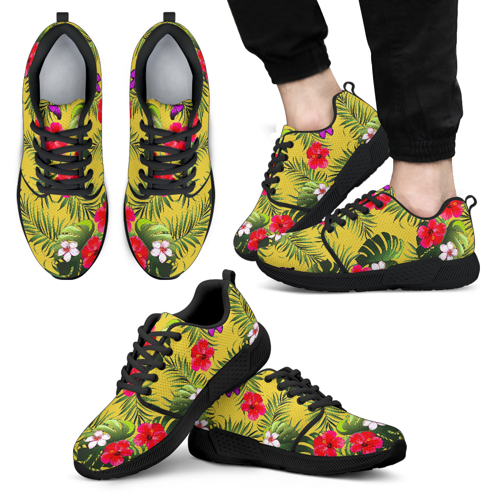 Tropical Exotic Hawaiian Pattern Print Men's Athletic Shoes