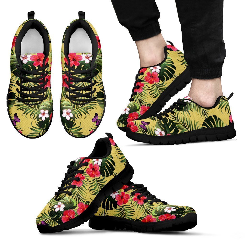 Tropical Exotic Hawaiian Pattern Print Men's Sneakers