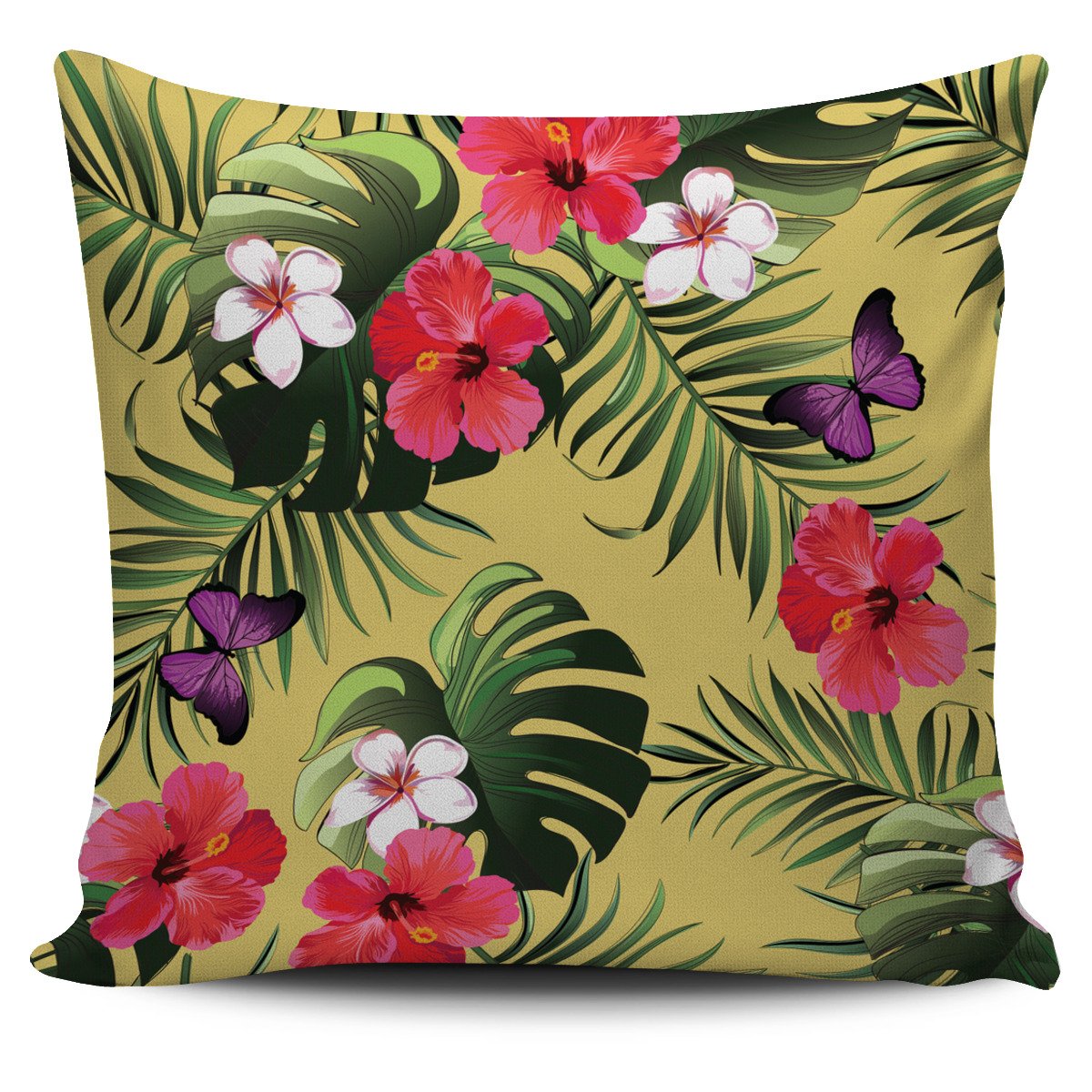 Tropical Exotic Hawaiian Pattern Print Pillow Cover