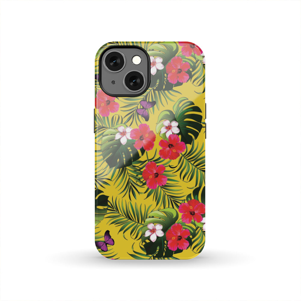 Tropical Exotic Hawaiian Pattern Print Tough Phone Case