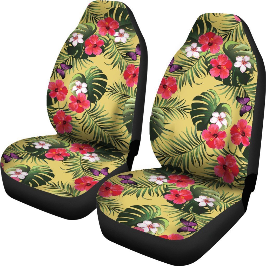 Tropical Exotic Hawaiian Pattern Print Universal Fit Car Seat Covers