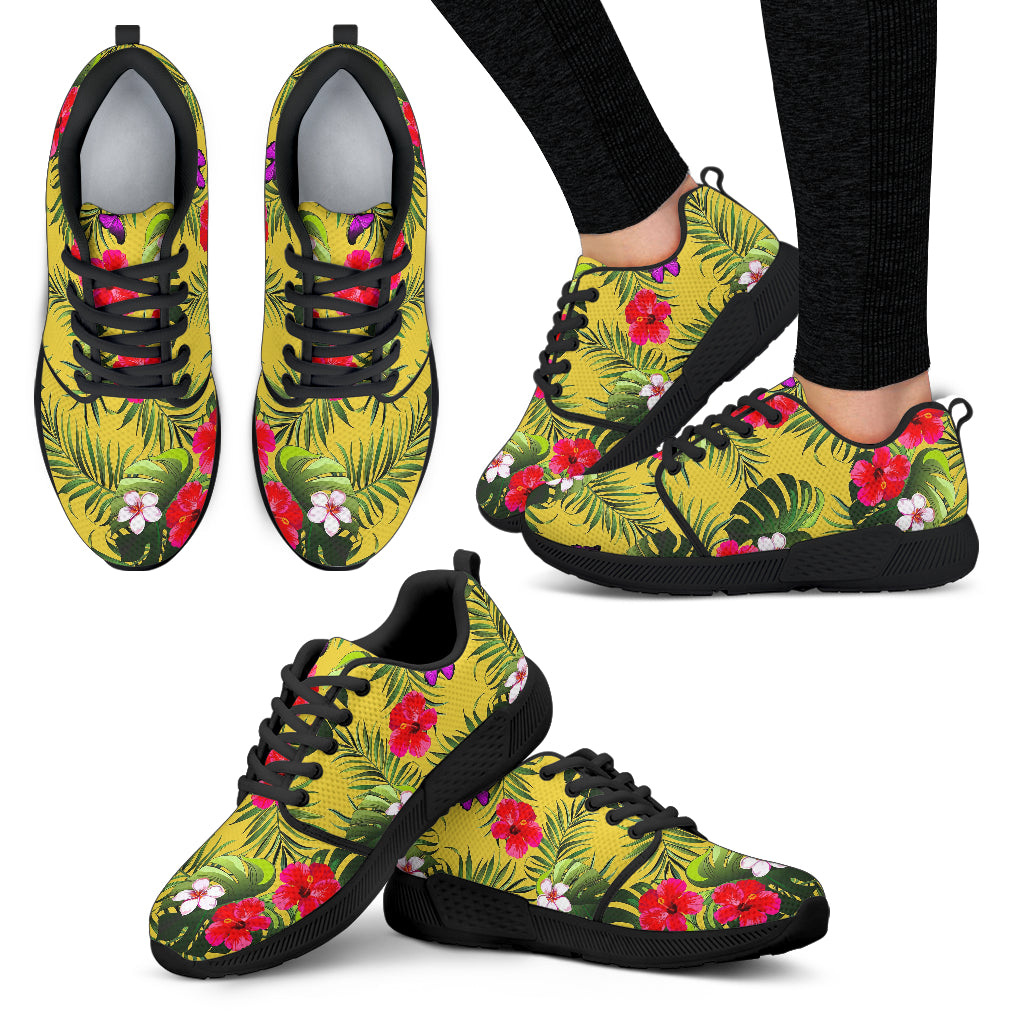 Tropical Exotic Hawaiian Pattern Print Women's Athletic Shoes