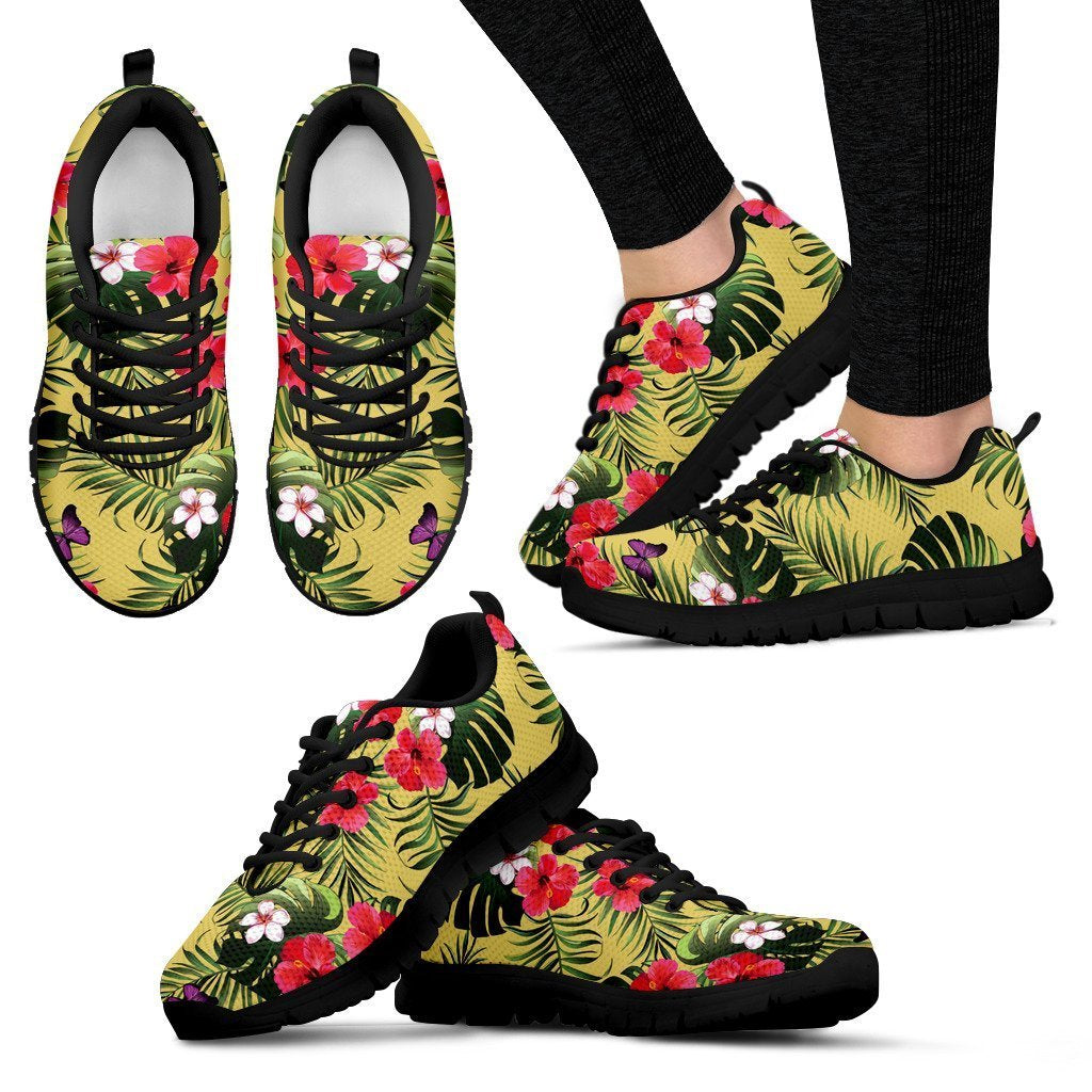 Tropical Exotic Hawaiian Pattern Print Women's Sneakers