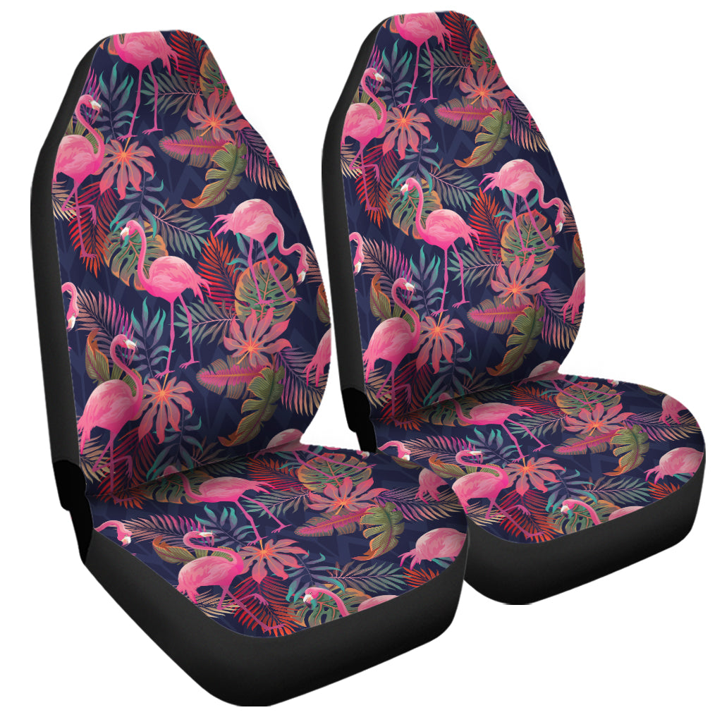 Tropical Flamingo Aloha Pattern Print Universal Fit Car Seat Covers