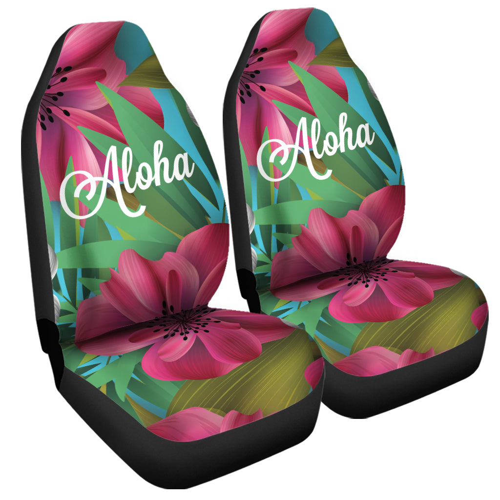 Tropical Flower Aloha Print Universal Fit Car Seat Covers